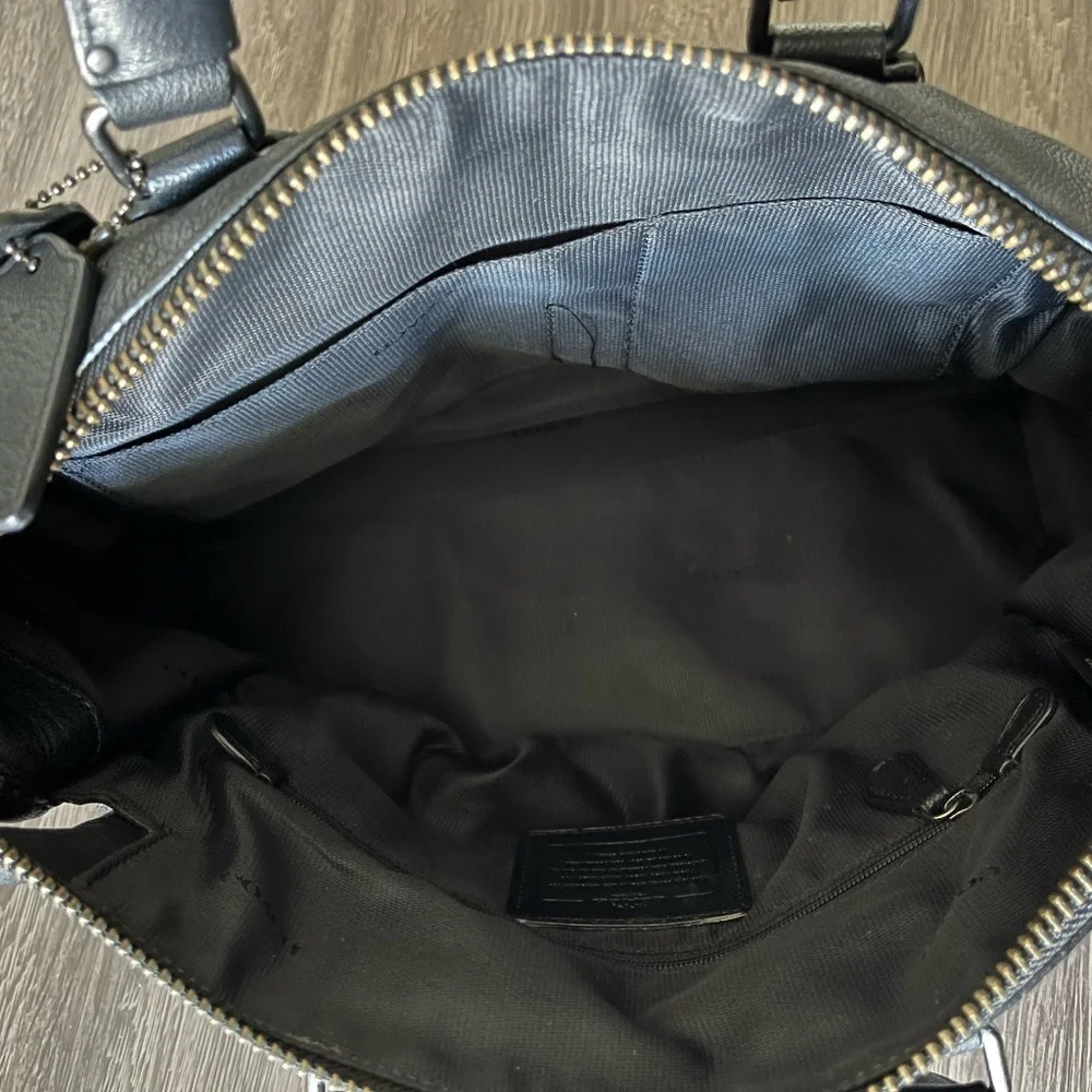 EUC!!! Coach Rhyder 1941 Collection Black Pebbled Leather Satchel Handbag - Picture 14 of 14